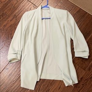 Babaton Mint Green Crop sleeve Blazer